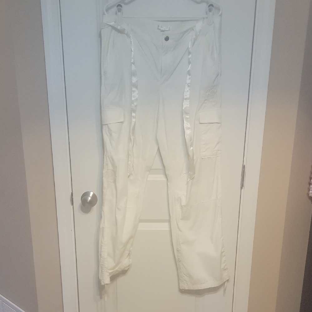 Women's White Cargo Pants